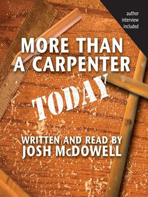 cover image of More Than a Carpenter Today